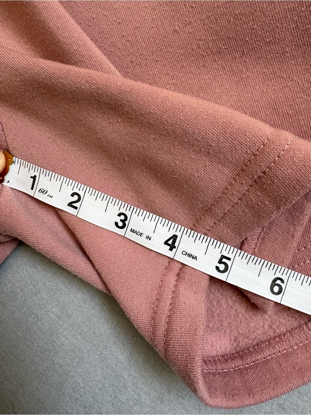 Brooklyn Cloth Co. Dusty Rose Drawstring 5” Lounge Core Fleece Shorts sz S - Picture 5 of 9
